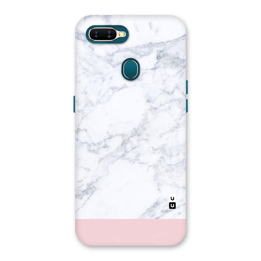 Pink White Merge Marble Back Case for Oppo A11k