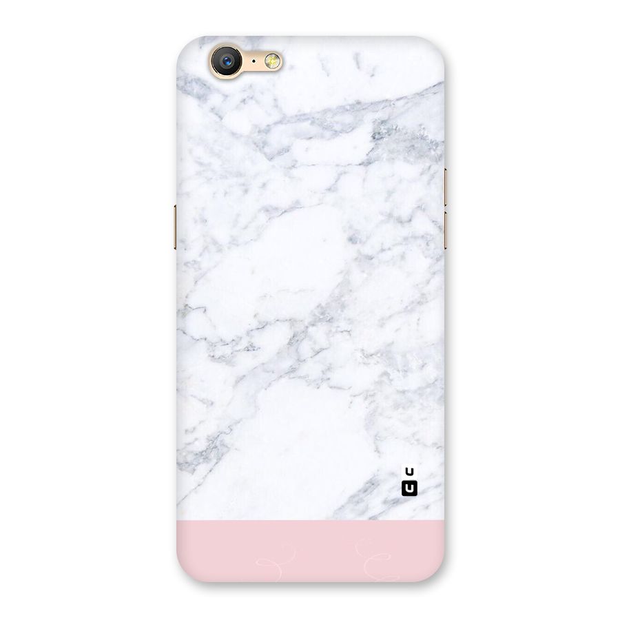 Pink White Merge Marble Back Case for Oppo A39