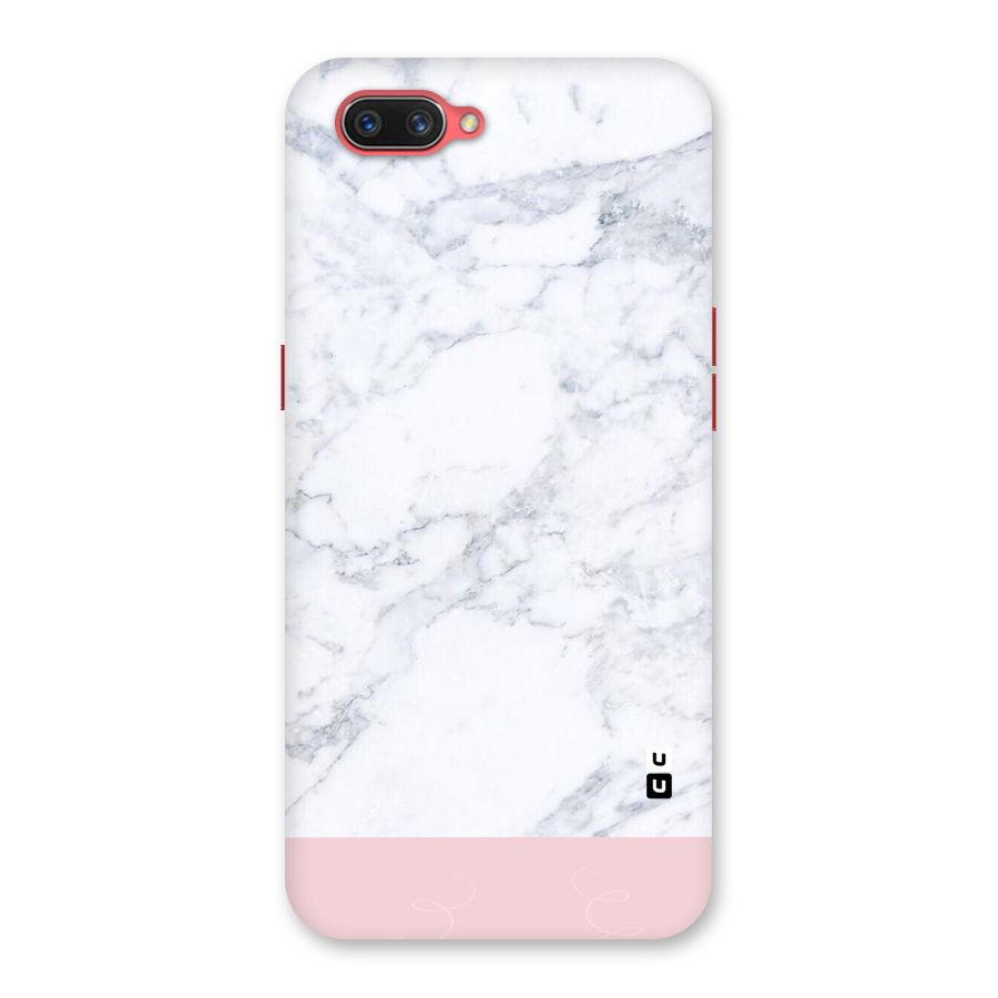 Pink White Merge Marble Back Case for Oppo A3s