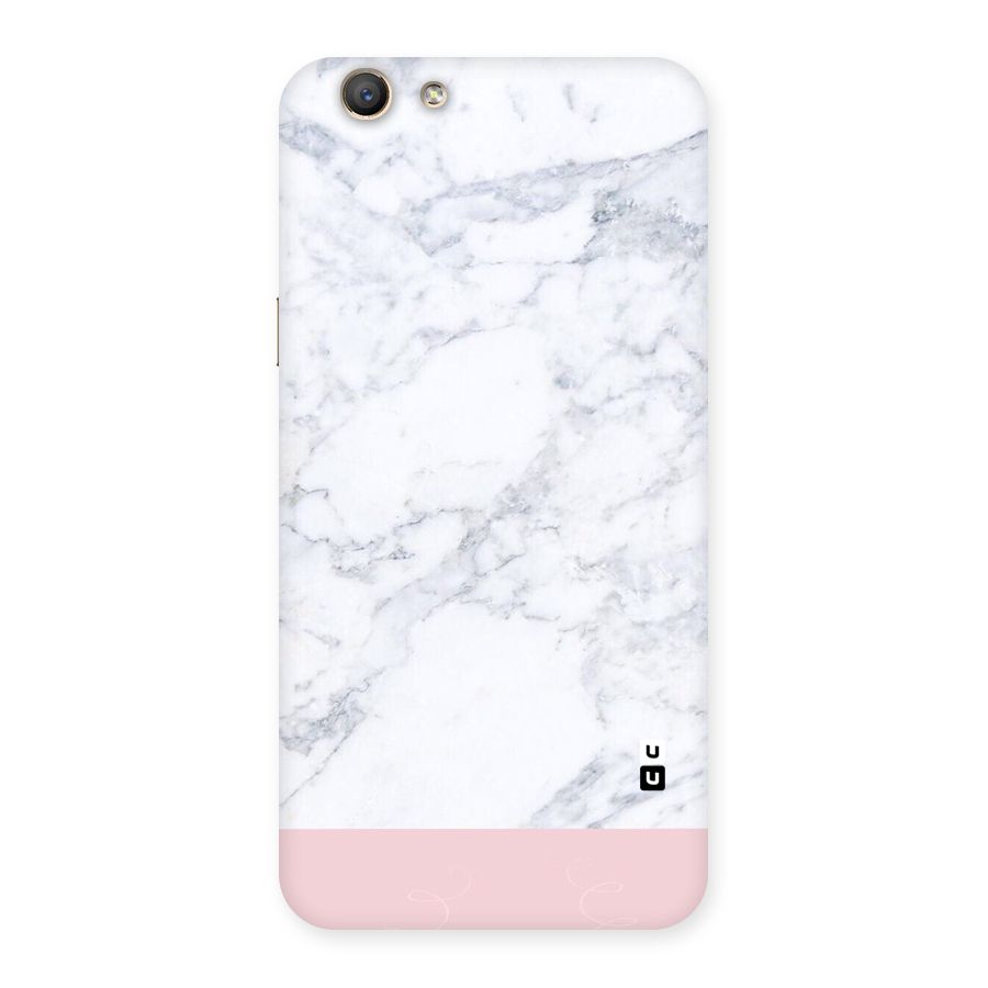 Pink White Merge Marble Back Case for Oppo A59