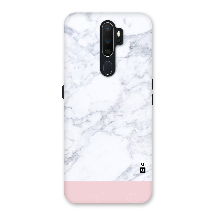 Pink White Merge Marble Back Case for Oppo A5 (2020)