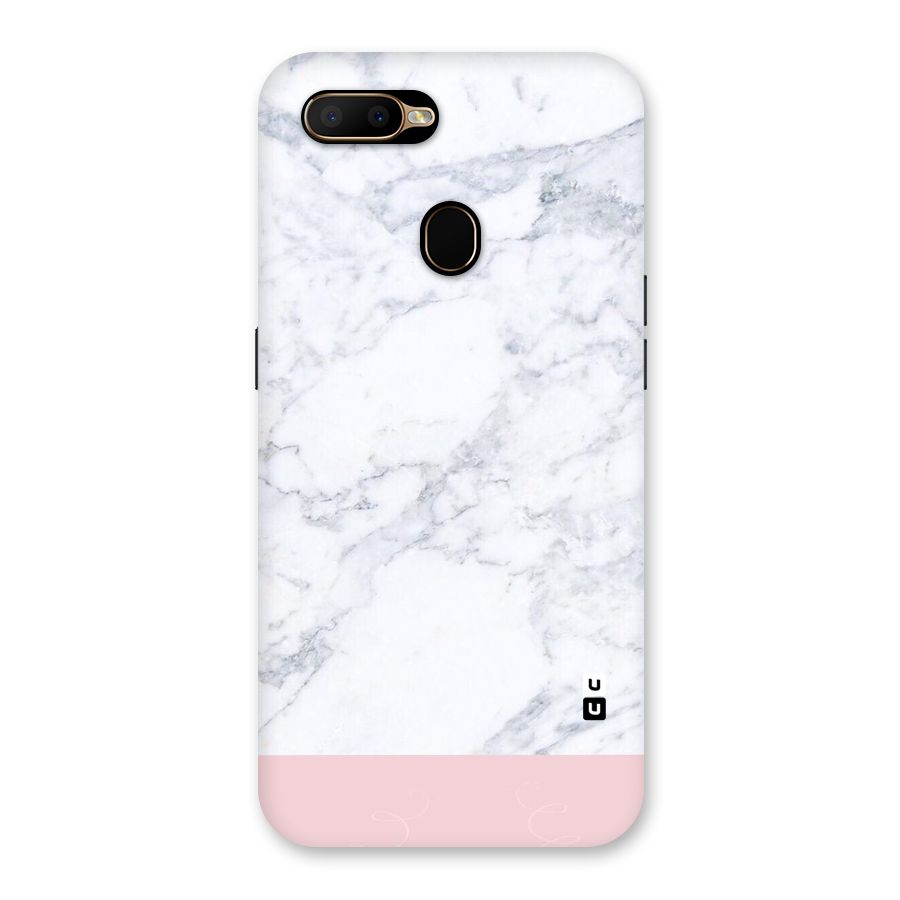 Pink White Merge Marble Back Case for Oppo A5s