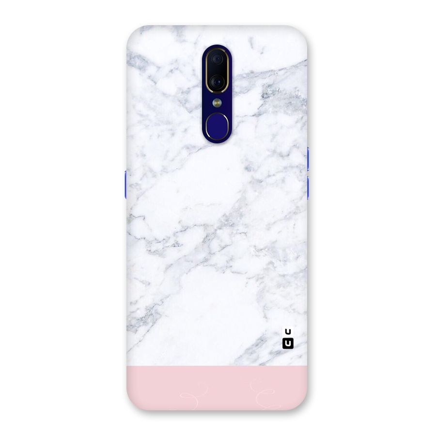Pink White Merge Marble Back Case for Oppo A9