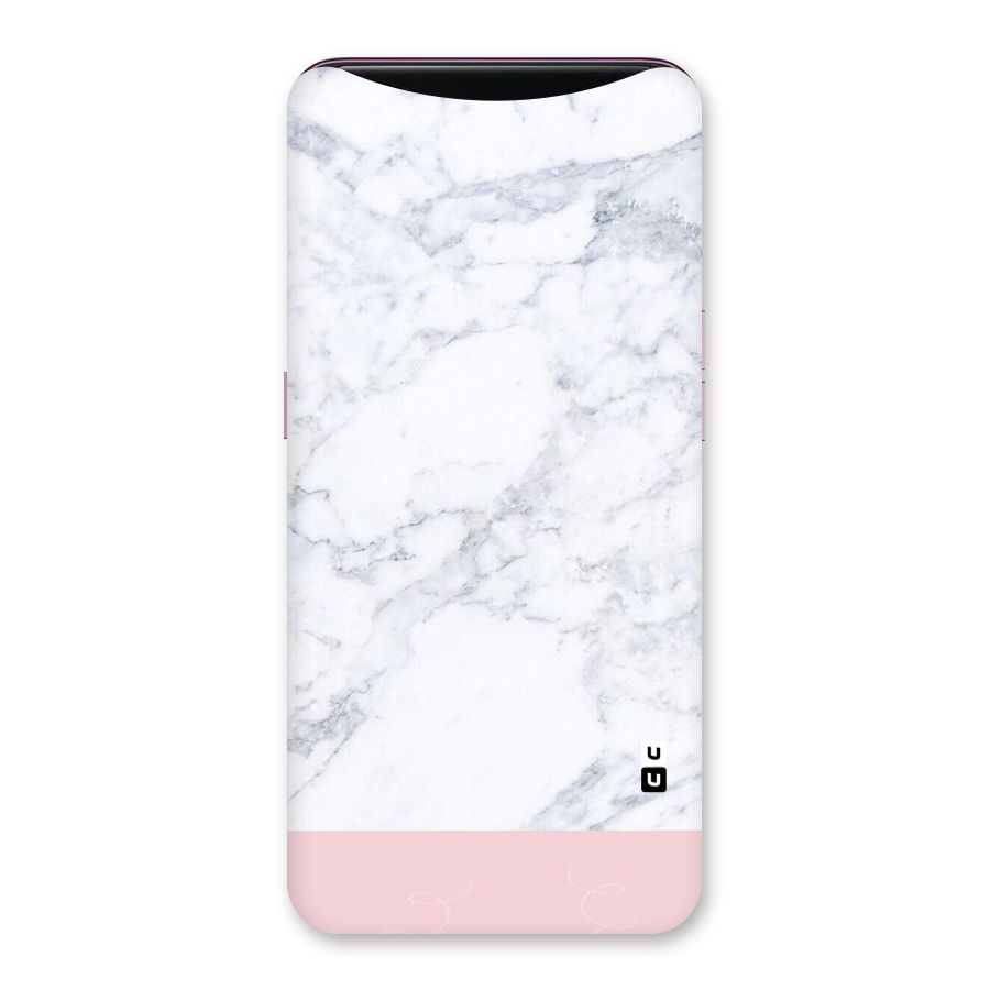 Pink White Merge Marble Back Case for Oppo Find X