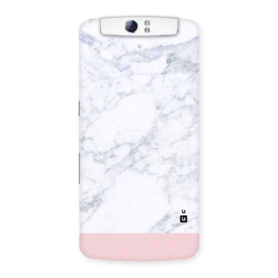 Pink White Merge Marble Back Case for Oppo N1