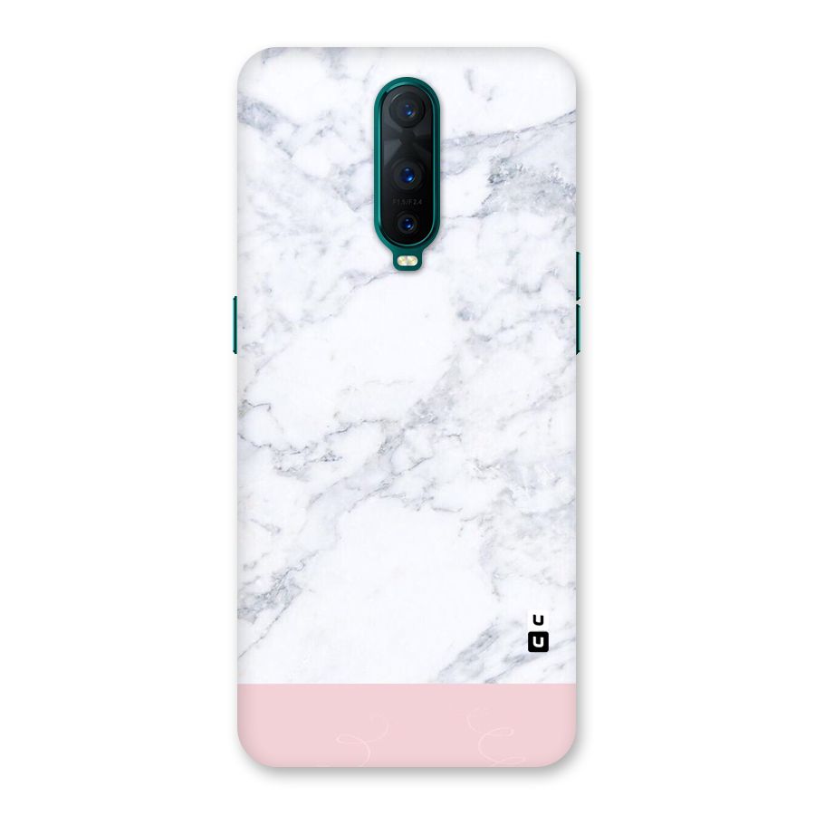 Pink White Merge Marble Back Case for Oppo R17 Pro