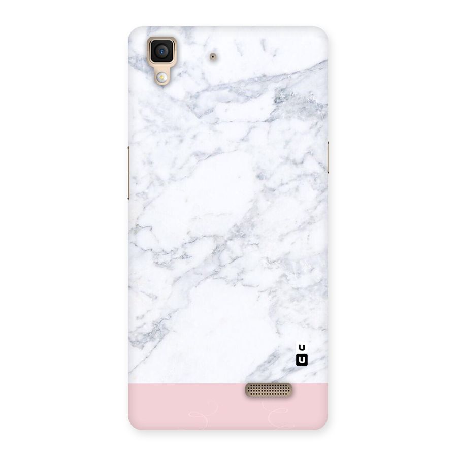 Pink White Merge Marble Back Case for Oppo R7