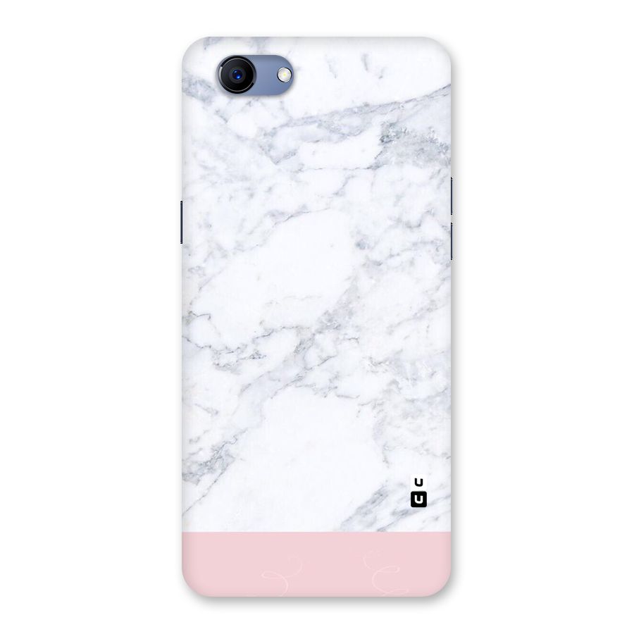 Pink White Merge Marble Back Case for Oppo Realme 1