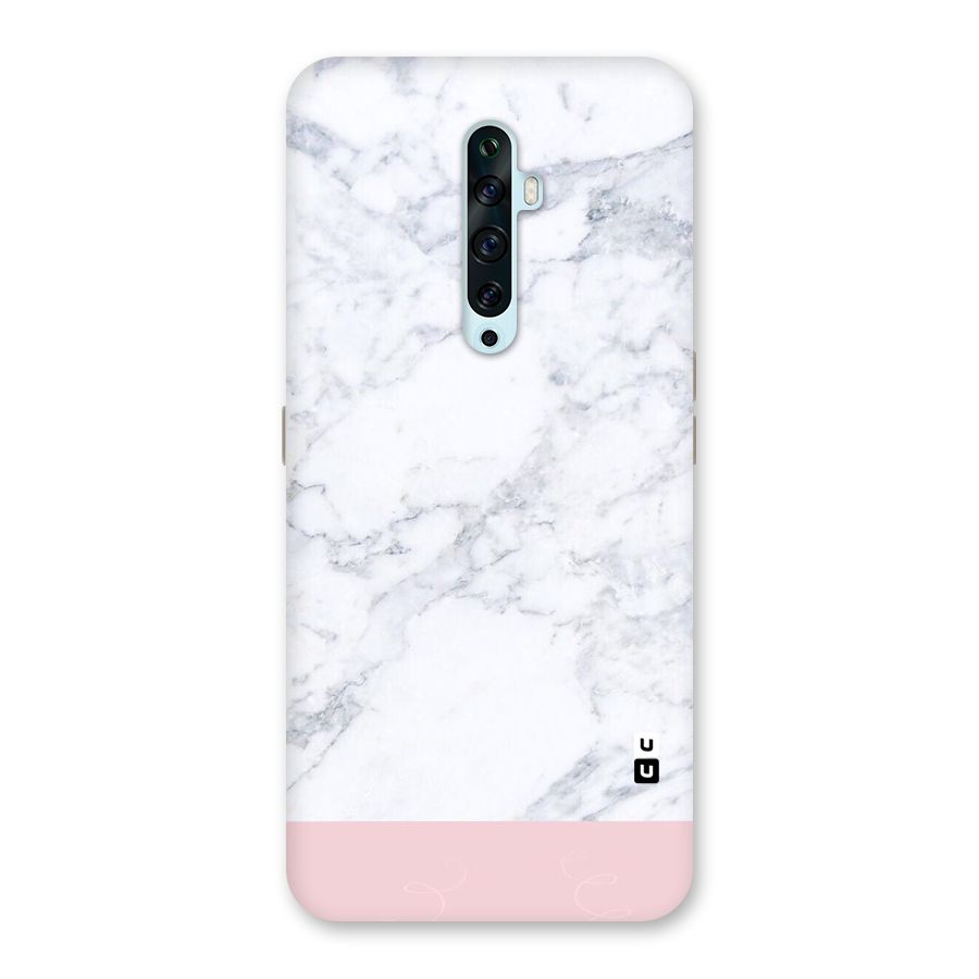 Pink White Merge Marble Back Case for Oppo Reno2 Z