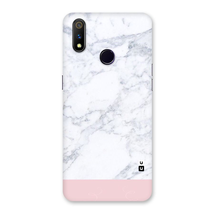 Pink White Merge Marble Back Case for Realme 3 Pro