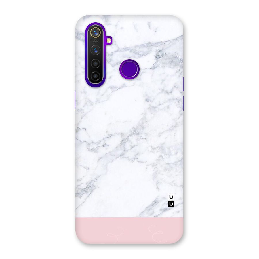 Pink White Merge Marble Back Case for Realme 5 Pro