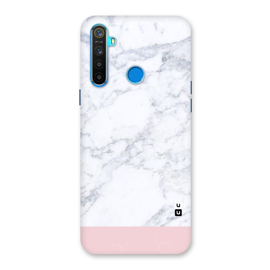 Pink White Merge Marble Back Case for Realme 5s