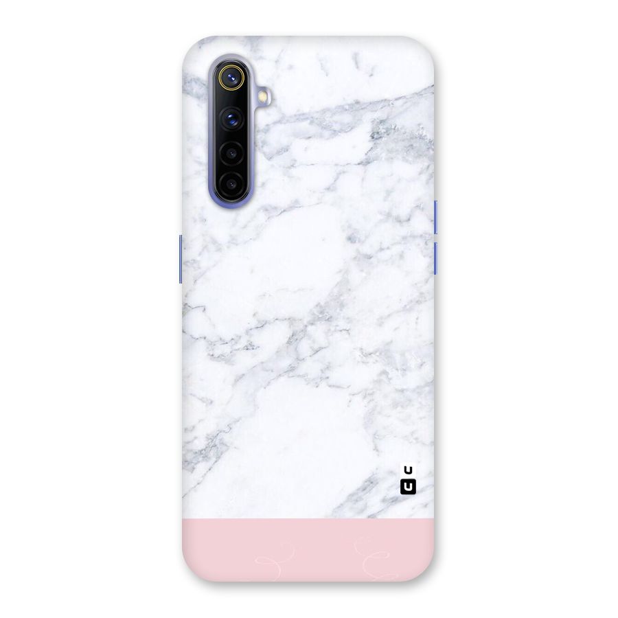 Pink White Merge Marble Back Case for Realme 6i