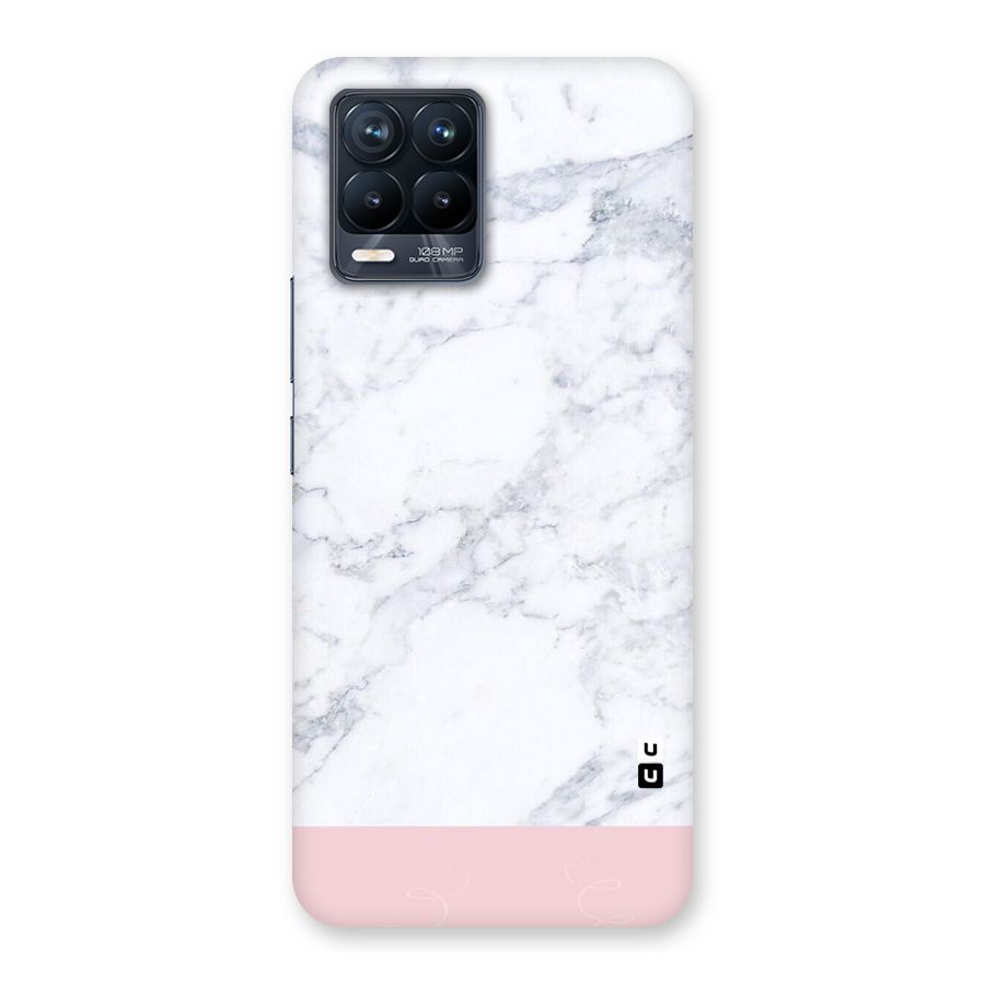 Pink White Merge Marble Back Case for Realme 8 Pro