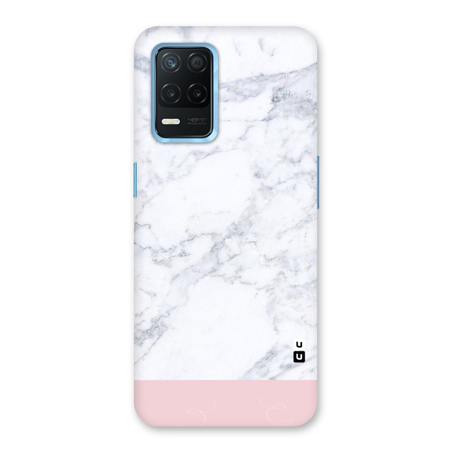 Pink White Merge Marble Back Case for Realme 8s 5G