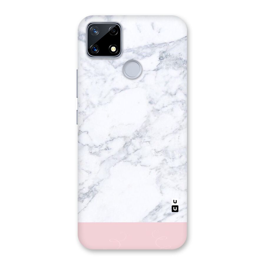 Pink White Merge Marble Back Case for Realme Narzo 20