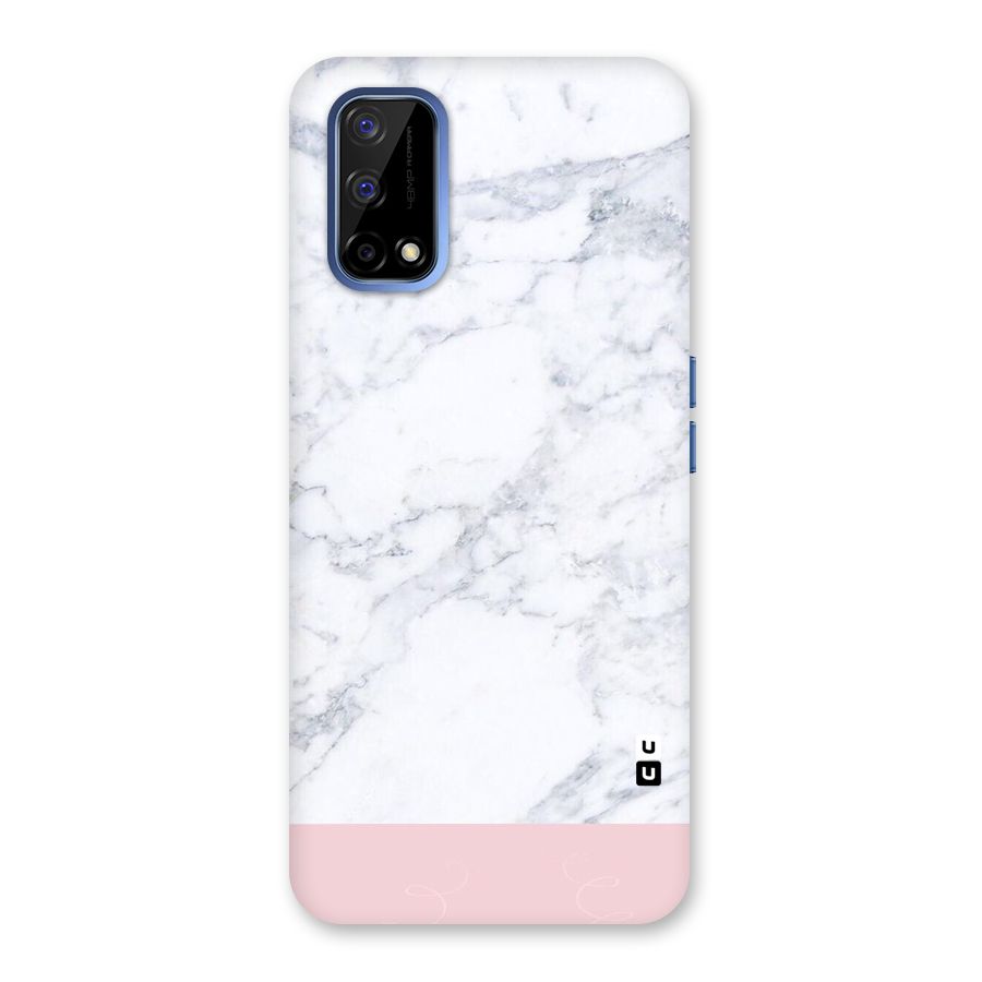 Pink White Merge Marble Back Case for Realme Narzo 30 Pro