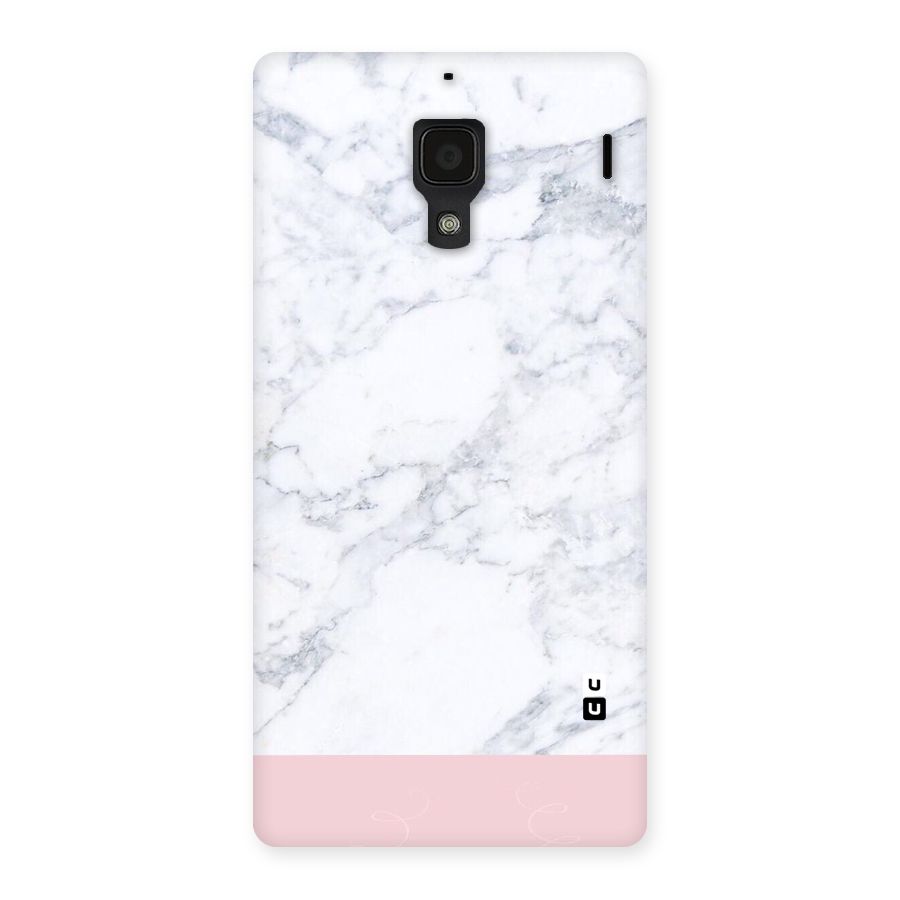 Pink White Merge Marble Back Case for Redmi 1S