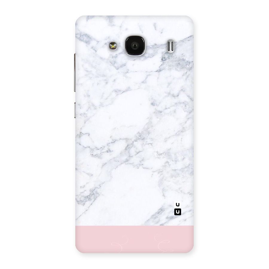 Pink White Merge Marble Back Case for Redmi 2s