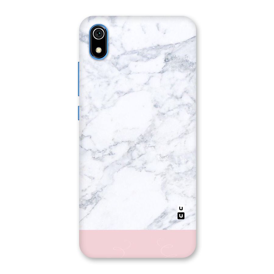 Pink White Merge Marble Back Case for Redmi 7A