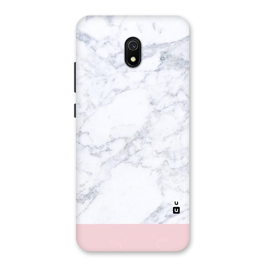 Pink White Merge Marble Back Case for Redmi 8A