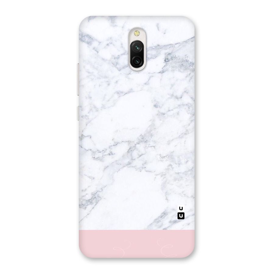 Pink White Merge Marble Back Case for Redmi 8A Dual