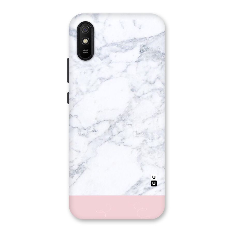 Pink White Merge Marble Back Case for Redmi 9A