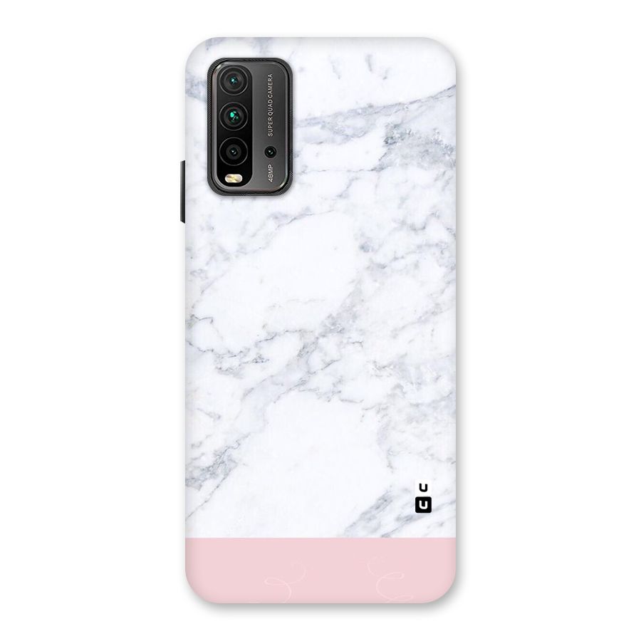 Pink White Merge Marble Back Case for Redmi 9 Power