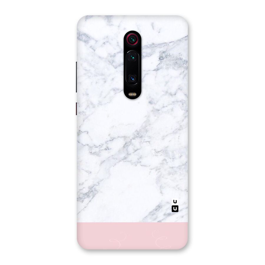 Pink White Merge Marble Back Case for Redmi K20