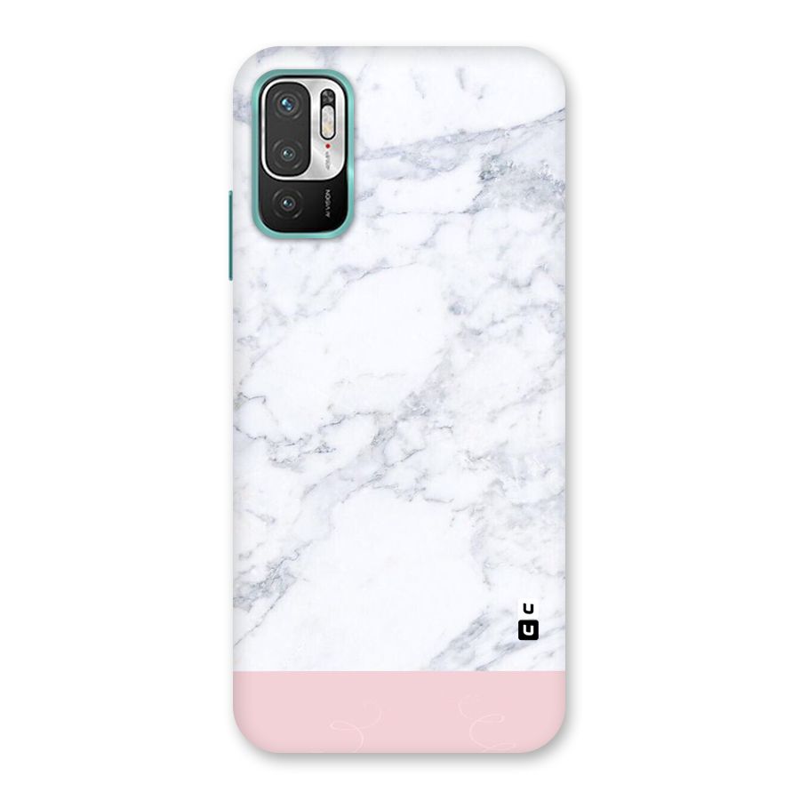 Pink White Merge Marble Back Case for Redmi Note 10T 5G
