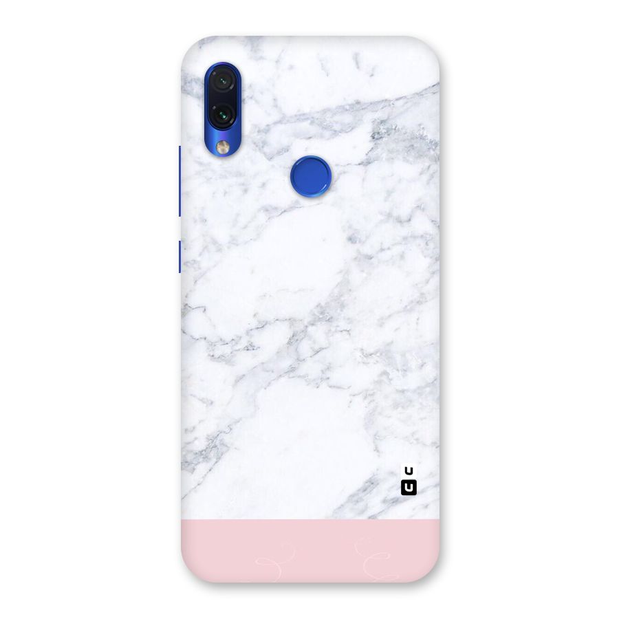 Pink White Merge Marble Back Case for Redmi Note 7