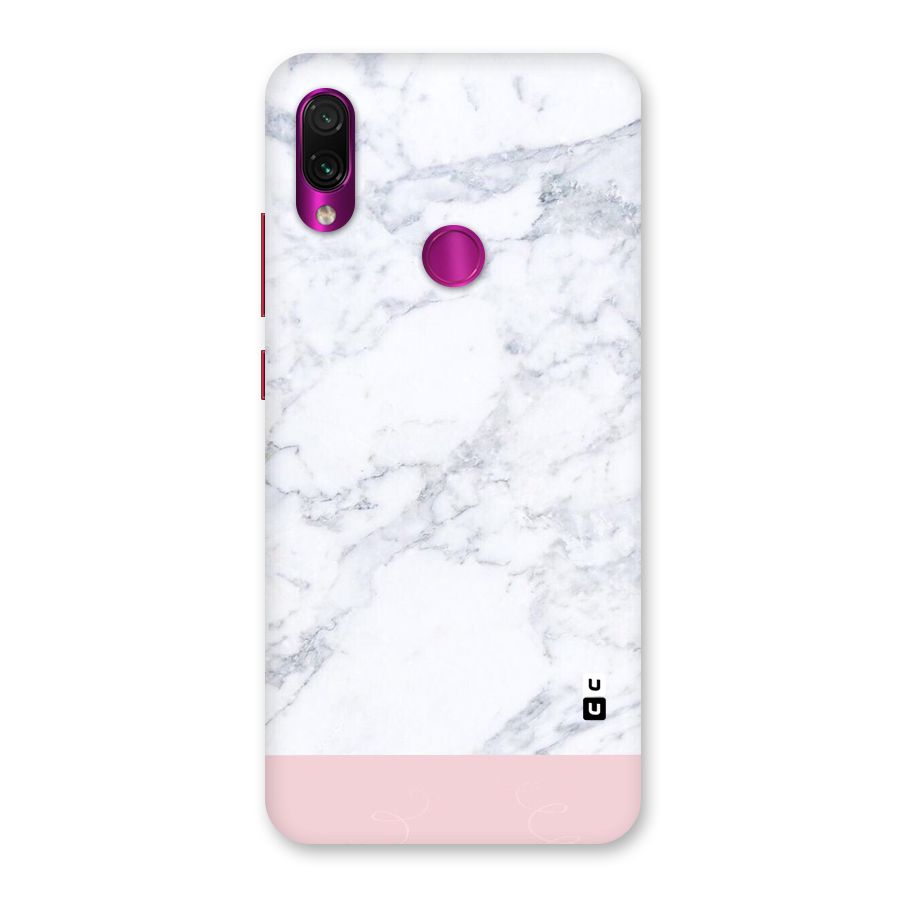 Pink White Merge Marble Back Case for Redmi Note 7 Pro