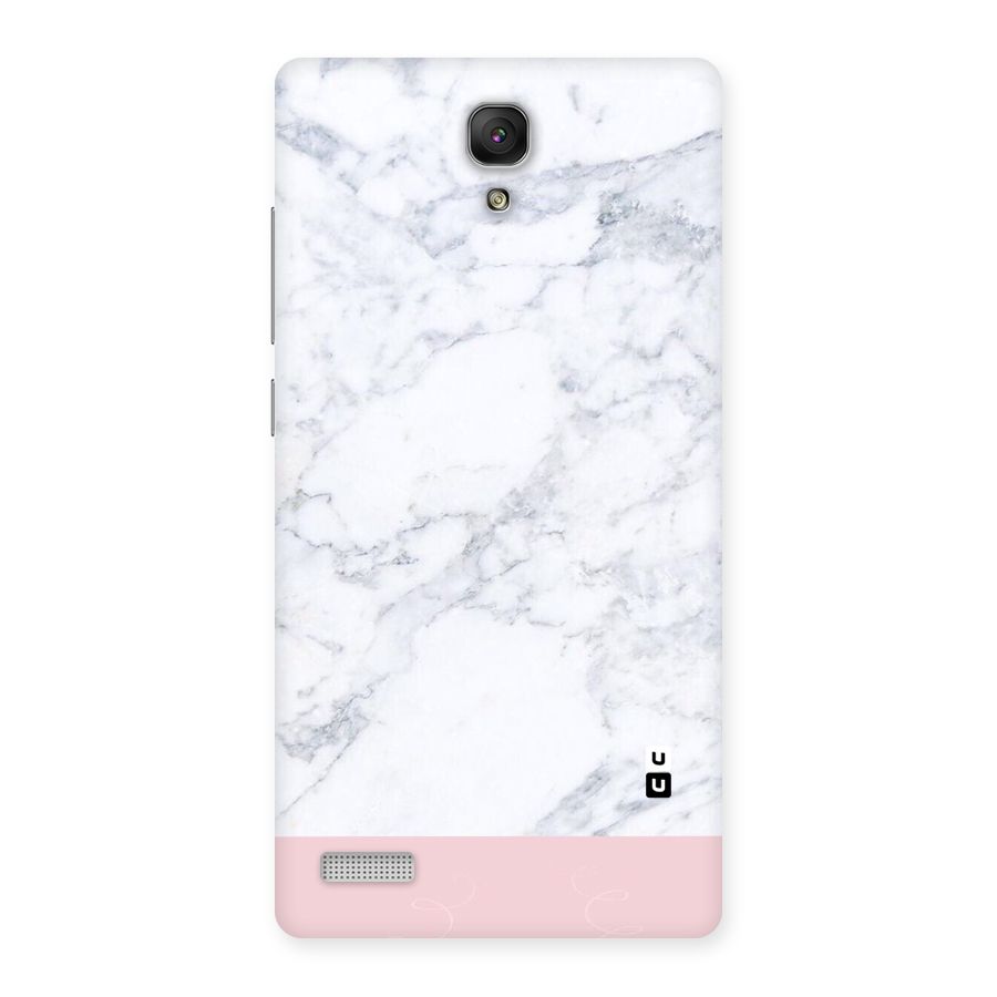 Pink White Merge Marble Back Case for Redmi Note Prime