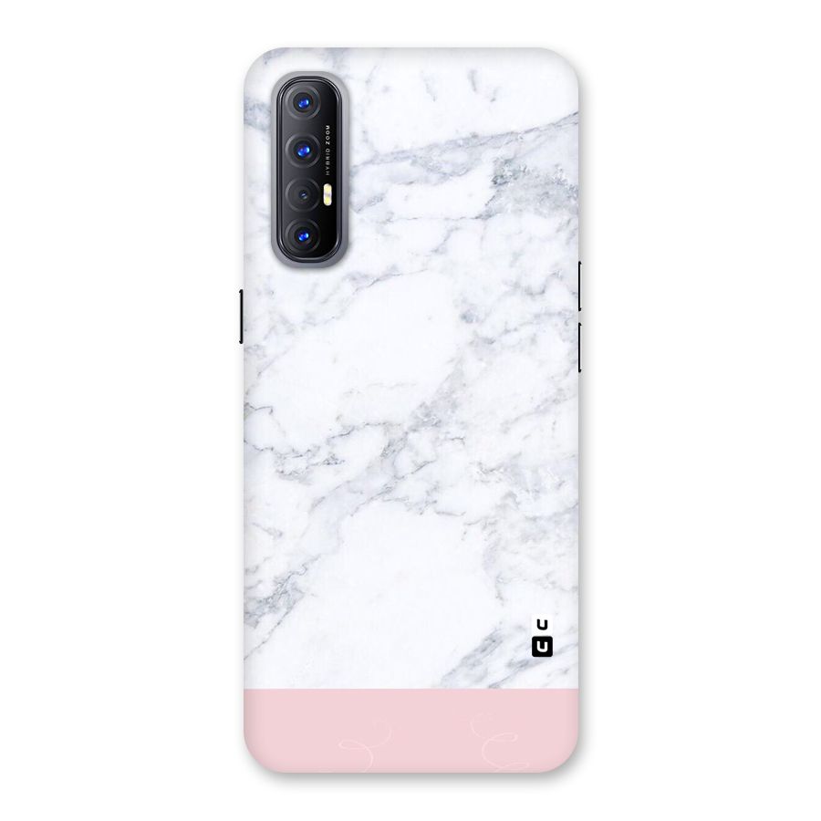 Pink White Merge Marble Back Case for Reno3 Pro