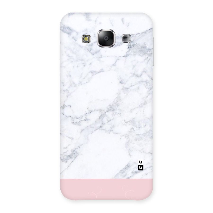 Pink White Merge Marble Back Case for Samsung Galaxy E5