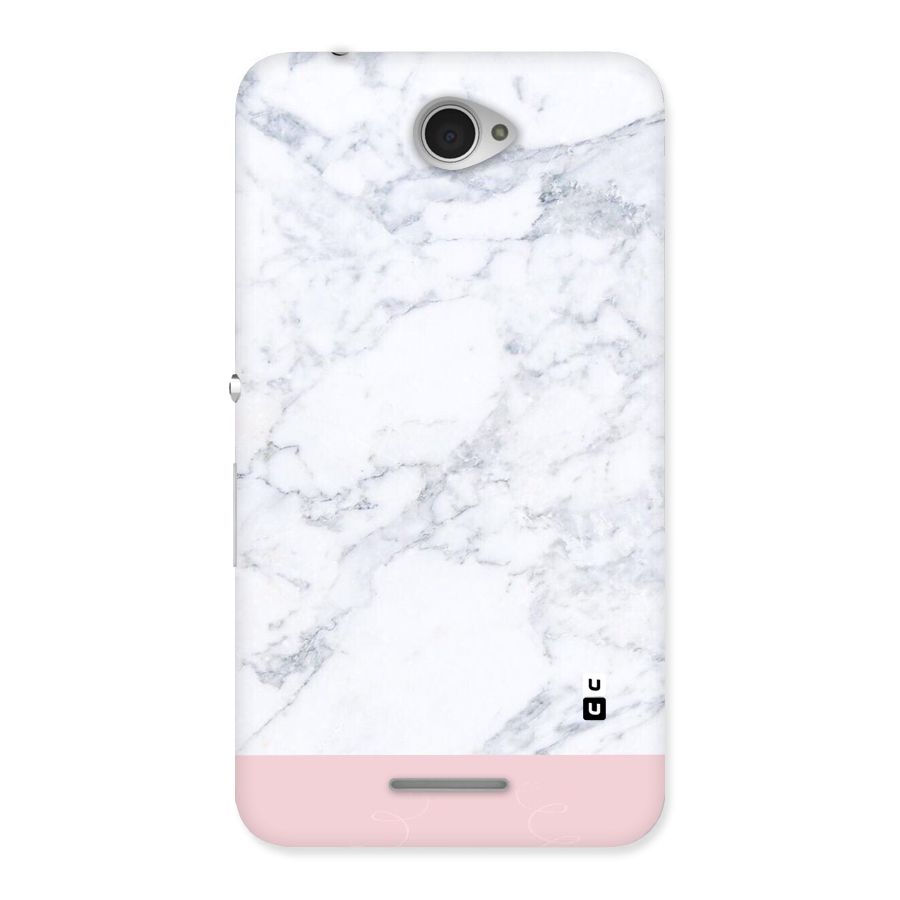 Pink White Merge Marble Back Case for Sony Xperia E4