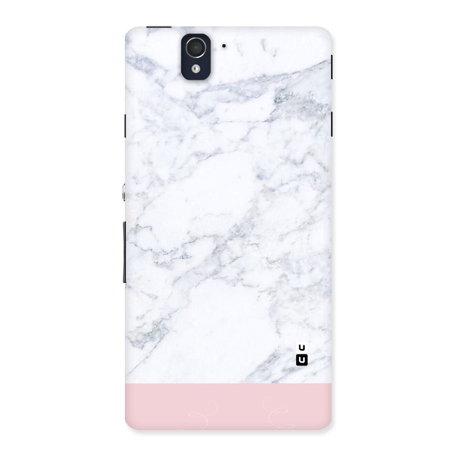 Pink White Merge Marble Back Case for Sony Xperia Z
