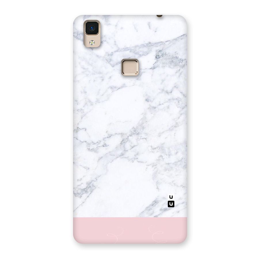 Pink White Merge Marble Back Case for V3 Max