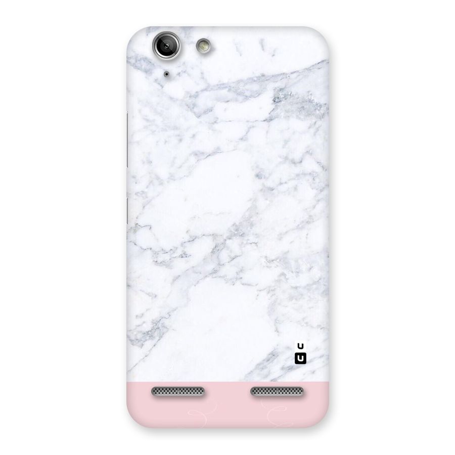 Pink White Merge Marble Back Case for Vibe K5