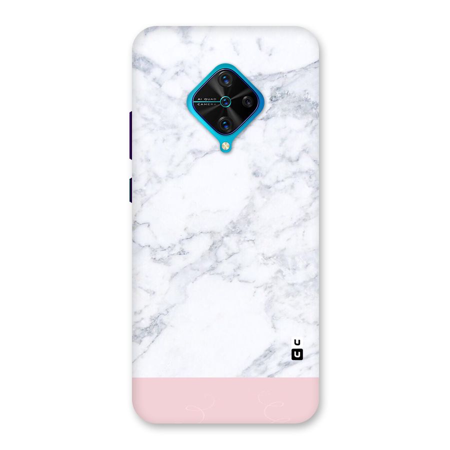 Pink White Merge Marble Back Case for Vivo S1 Pro