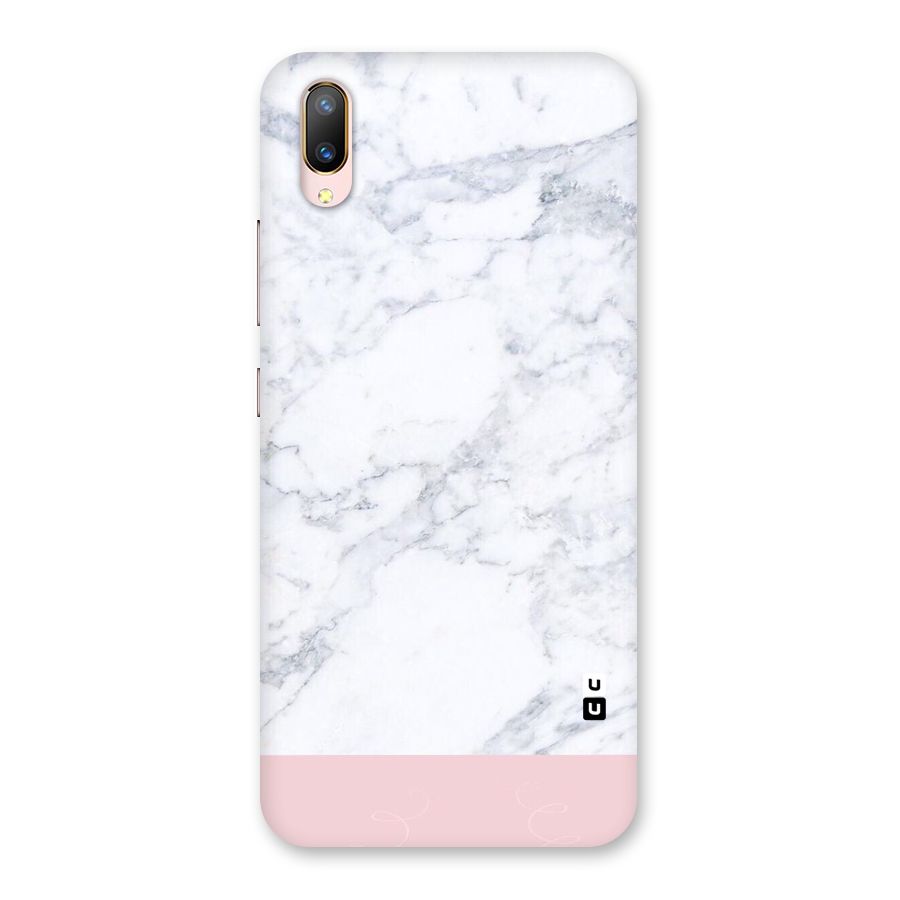 Pink White Merge Marble Back Case for Vivo V11 Pro