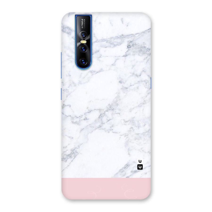 Pink White Merge Marble Back Case for Vivo V15 Pro