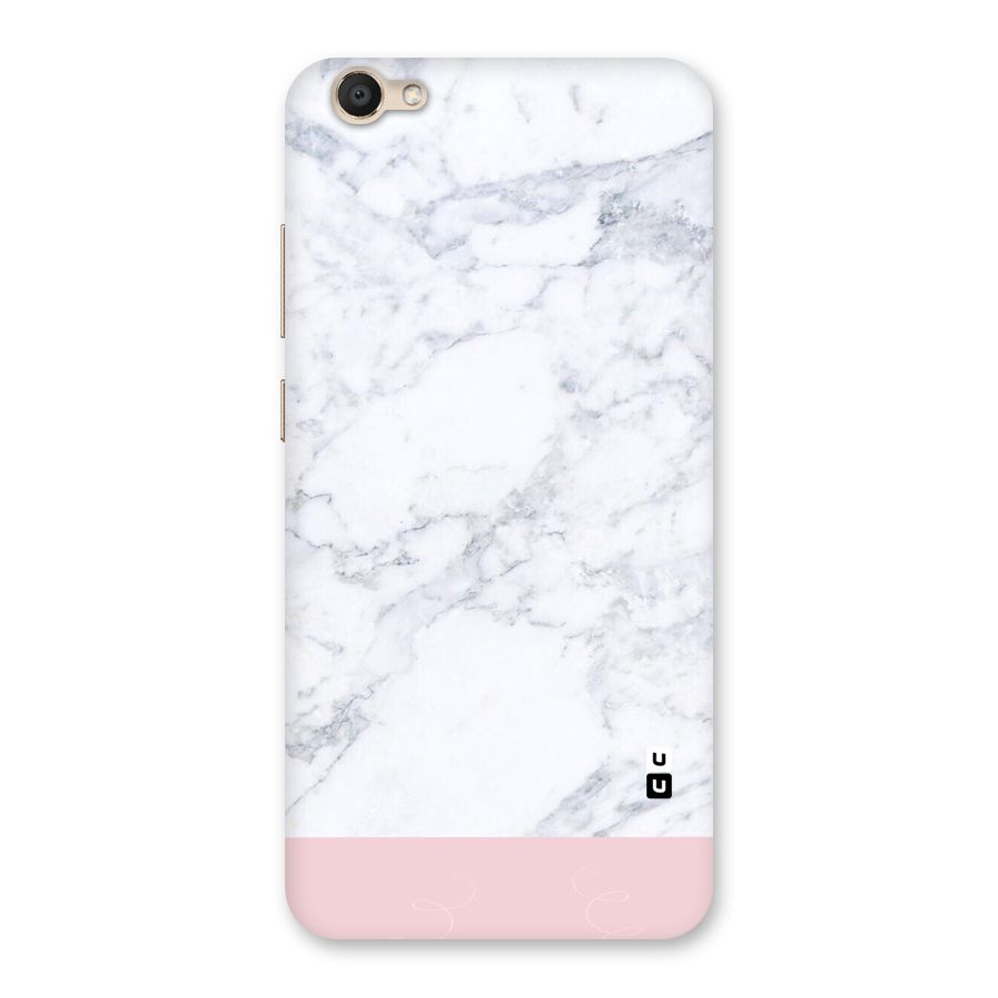 Pink White Merge Marble Back Case for Vivo V5