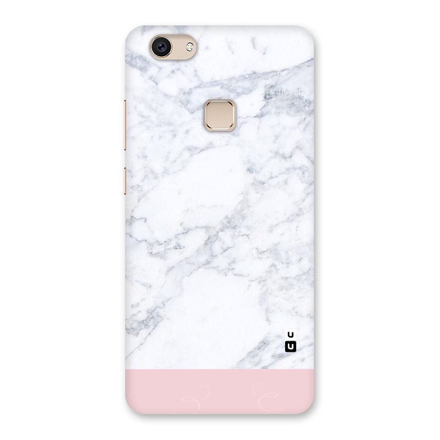 Pink White Merge Marble Back Case for Vivo V7