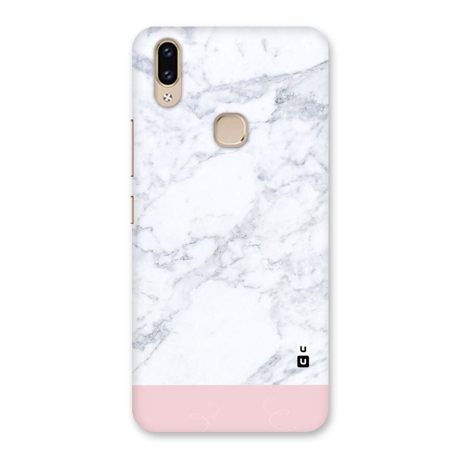Pink White Merge Marble Back Case for Vivo V9 Youth