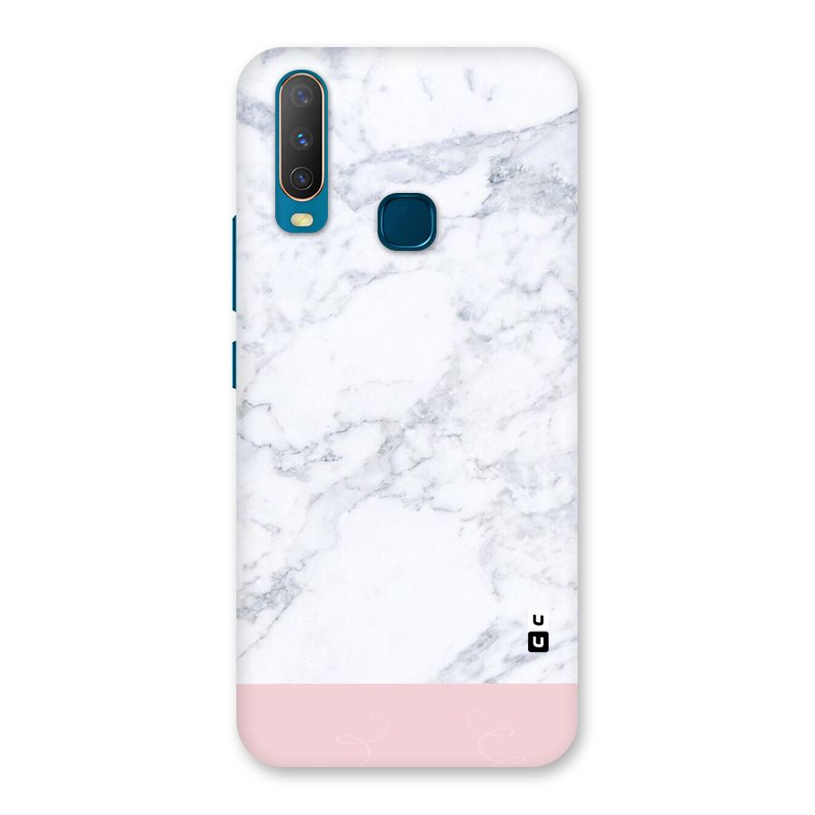 Pink White Merge Marble Back Case for Vivo Y11