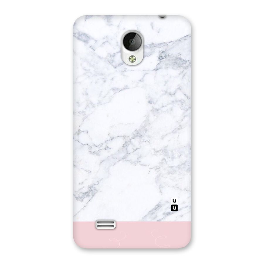 Pink White Merge Marble Back Case for Vivo Y21