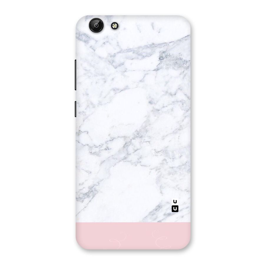 Pink White Merge Marble Back Case for Vivo Y69