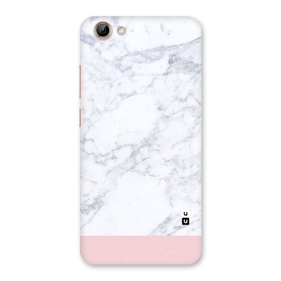 Pink White Merge Marble Back Case for Vivo Y71i