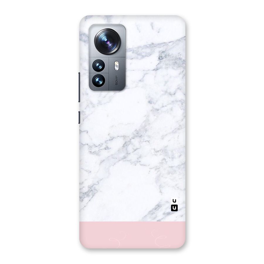 Pink White Merge Marble Back Case for Xiaomi 12 Pro